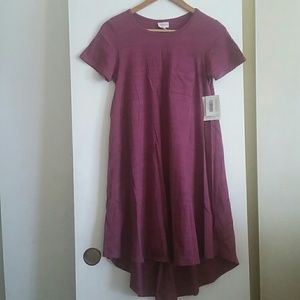 NWT XXS LULAROE CARLY PURPLE W/ BLACK